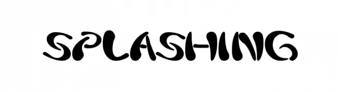 splashing  免费字体下载