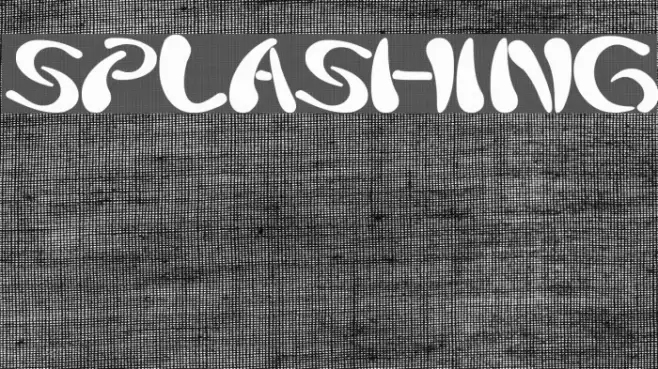 splashing Font examples