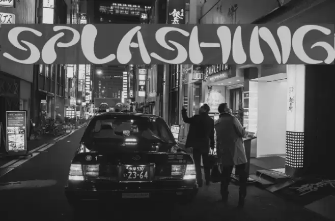 splashing Font examples