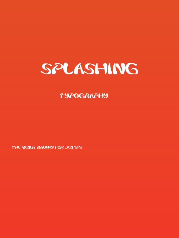 splashing Poster