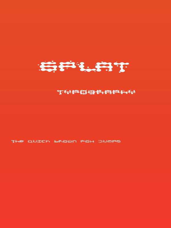 splat Poster