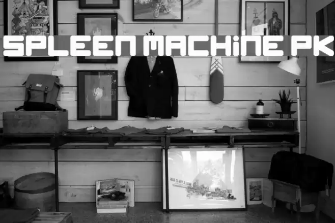 spleen machine pk Font examples
