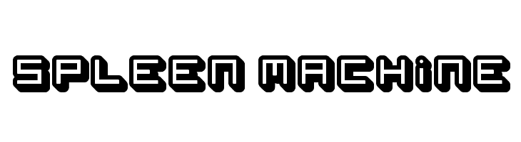 spleen machine  Скачать бесплатные шрифты