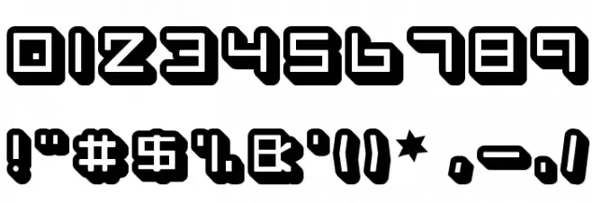 spleen machine Font OTHER CHARS