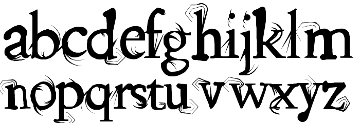 splitendz Font LOWERCASE