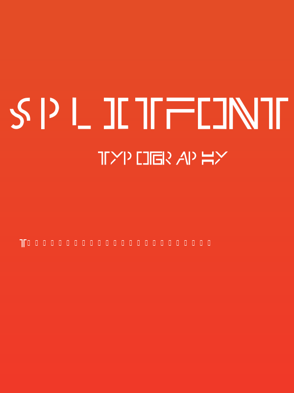 splitfont Poster