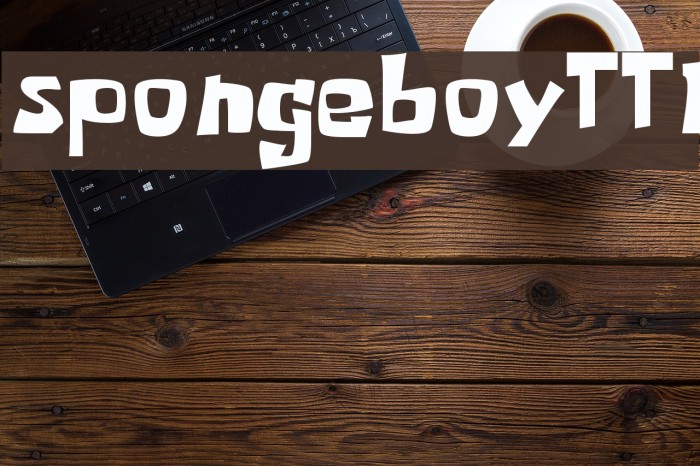 spongeboyTT1 Font examples