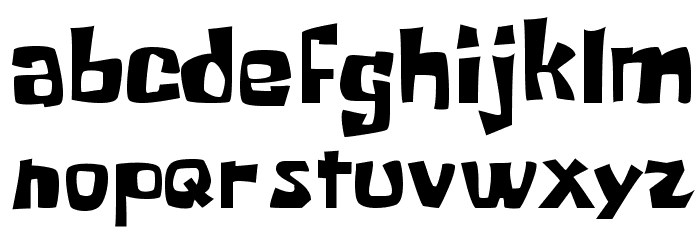 spongeboyTT1 Font LOWERCASE
