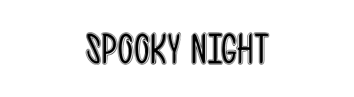 spooky night  les polices de caractères gratuit tlcharger
