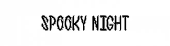 spooky night  नि: शुल्क फ़ॉन्ट्स डाउनलोड
