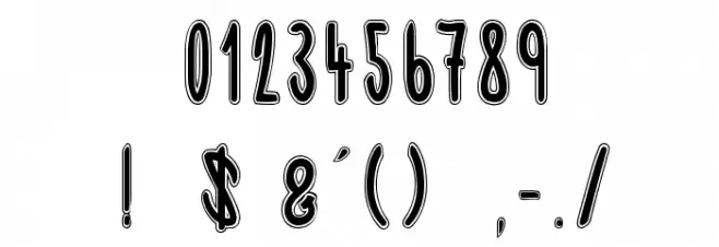 spooky night Font OTHER CHARS