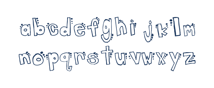 spotted dot Lowercase