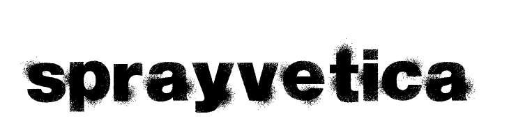 sprayvetica  フリーフォントのダウンロード