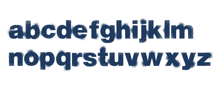 sprayvetica Lowercase