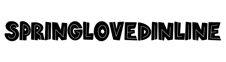 springloved inline  Free Fonts Download