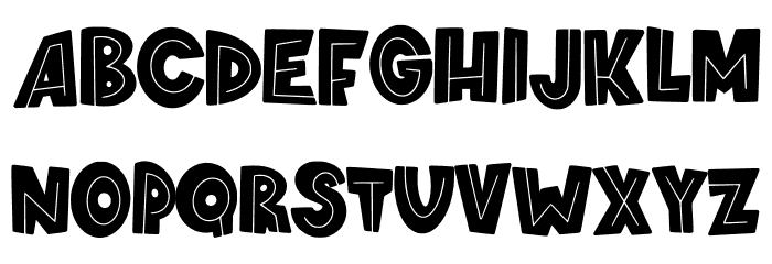 springloved inline Font LOWERCASE