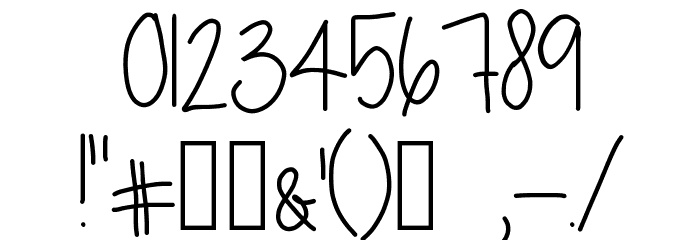 springtime blues Font OTHER CHARS
