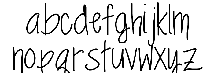 springtime blues Font LOWERCASE
