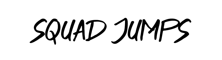 SQUAD JUMPS  les polices de caractères gratuit tlcharger