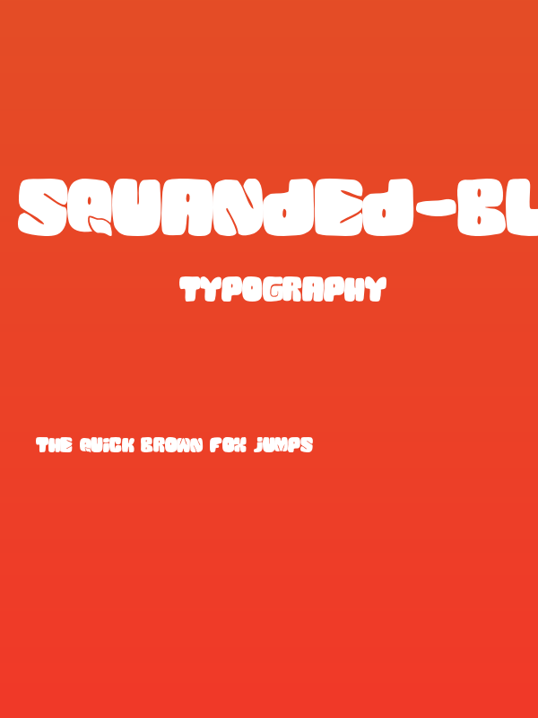 SQUANDED-Black Poster