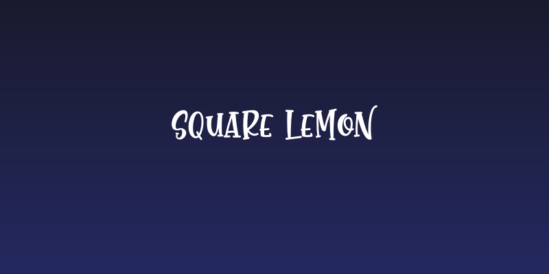 SQUARE LEMON Social Header