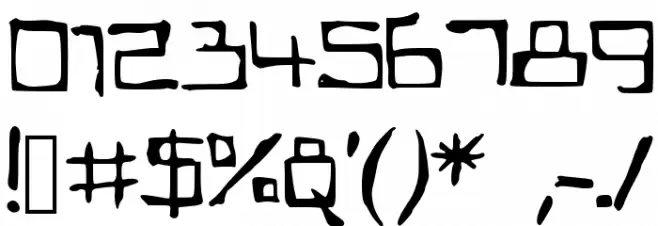 SQUAREBABY Font OTHER CHARS