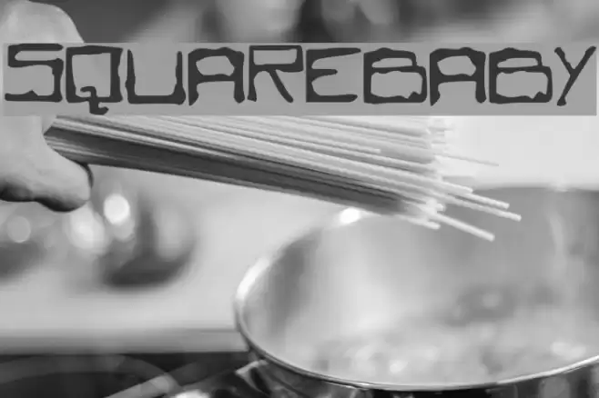 SQUAREBABY Font examples