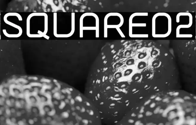 SQUARED2 Font examples