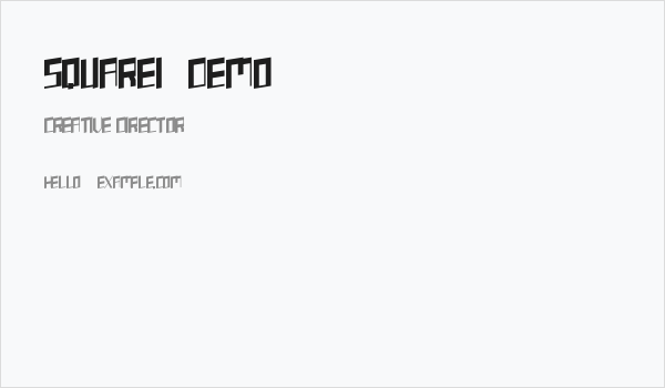 SQUAREI [demo] Business Card