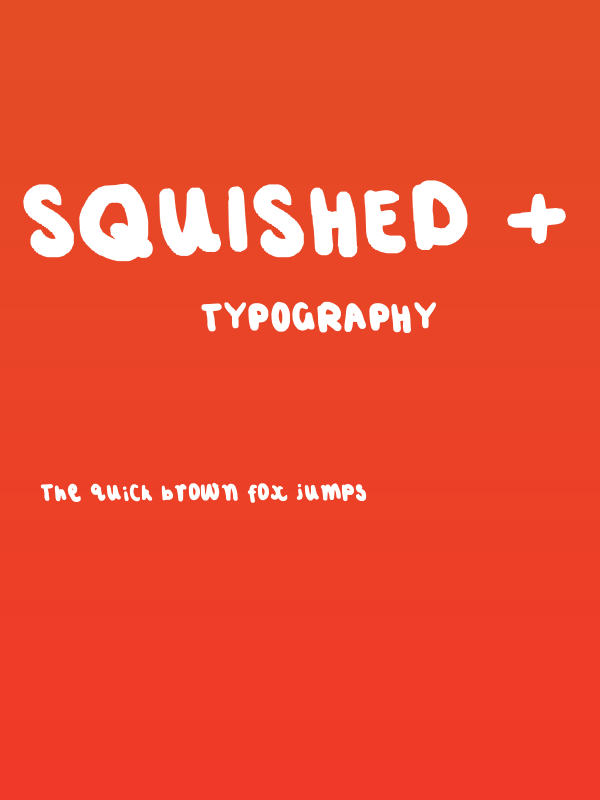 SQUISHED + FAT Poster