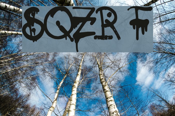 SQZR Font examples
