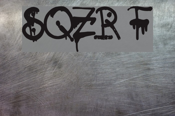 SQZR Font examples