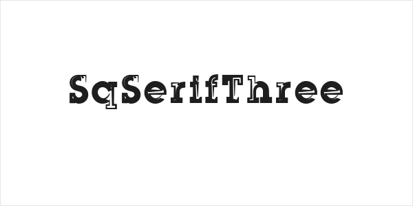 SqSerifThree Logo