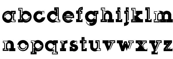 SqSerifThree Font LOWERCASE