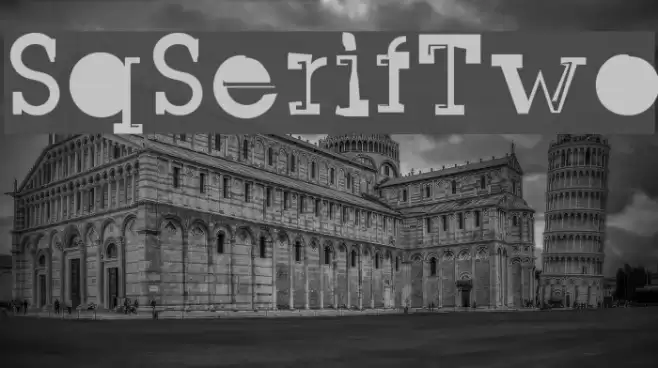 SqSerifTwo Font examples