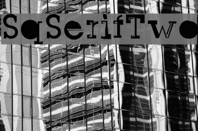 SqSerifTwo Font examples