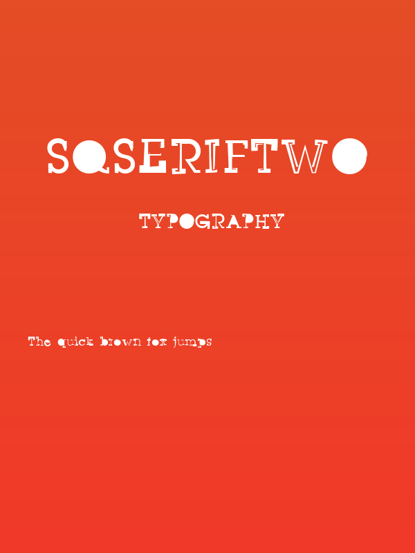 SqSerifTwo Poster