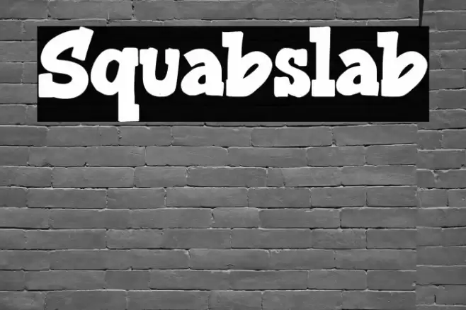 Squabslab Font examples