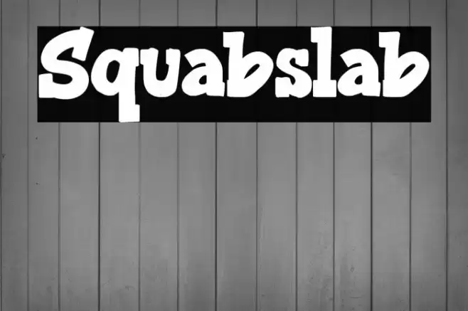 Squabslab Font examples