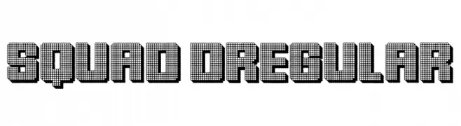 Squad 3D Regular  Frei Schriftart Herunterladen