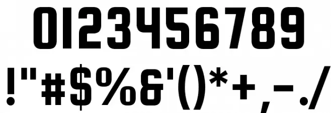Squada One Font OTHER CHARS