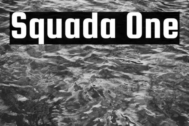 Squada One Шрифта examples