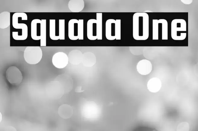 Squada One Шрифта examples