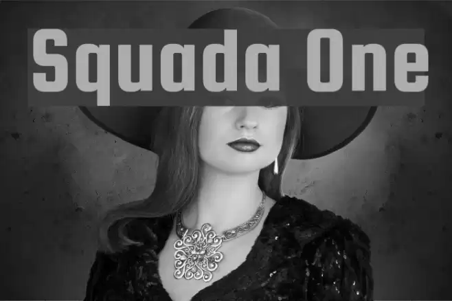 Squada One Font examples
