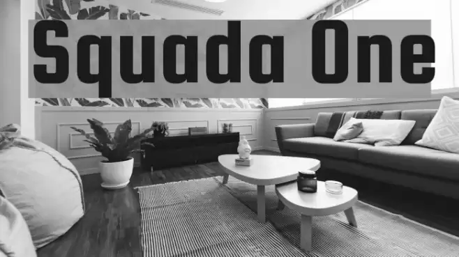 Squada One Font examples