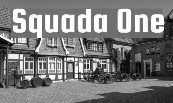Squada One Font examples