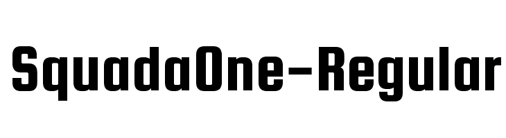 SquadaOne-Regular Font