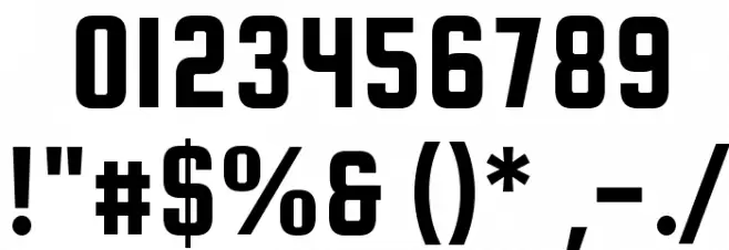 SquadaOne-Regular Font OTHER CHARS