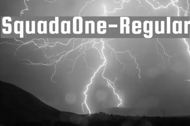 SquadaOne-Regular Font examples