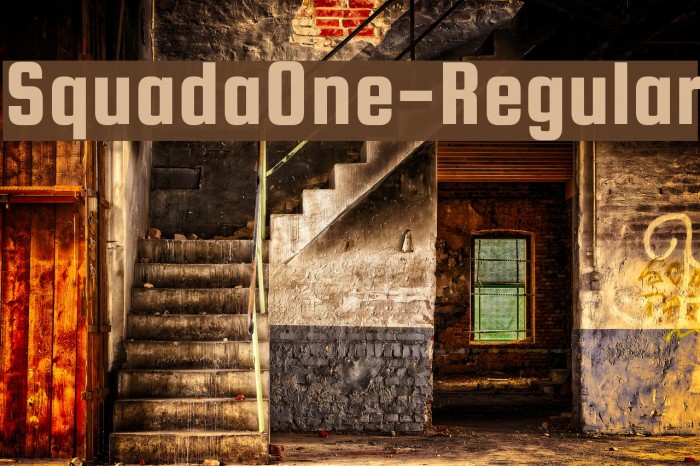 SquadaOne-Regular Font examples